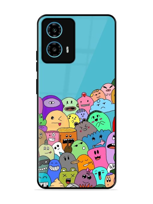 Monster Mash Glossy Soft Edge Case for Motorola Moto G34 (5G) Chachhi