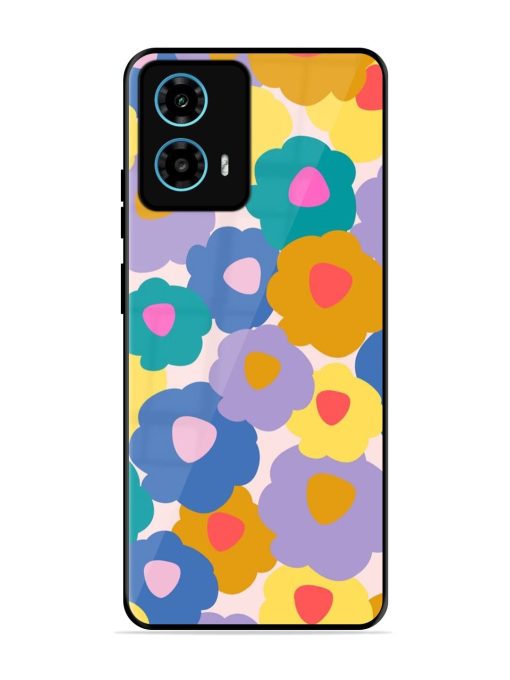 Flower Power Glossy Soft Edge Case for Motorola Moto G34 (5G) Chachhi