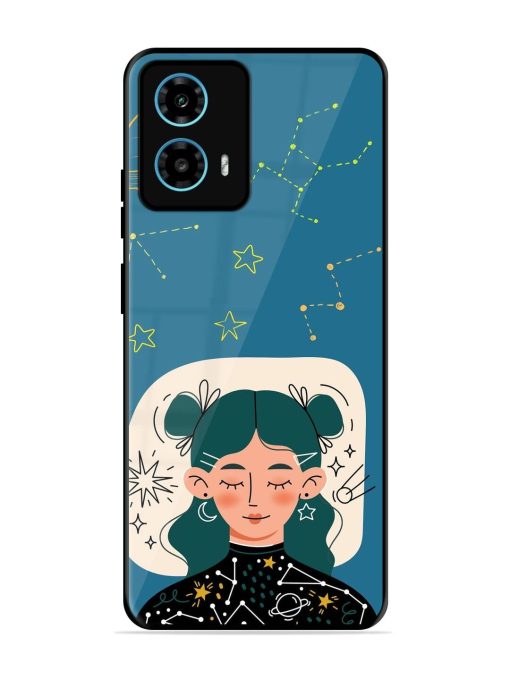 Cosmic Daydreamer Glossy Soft Edge Case for Motorola Moto G34 (5G) Chachhi