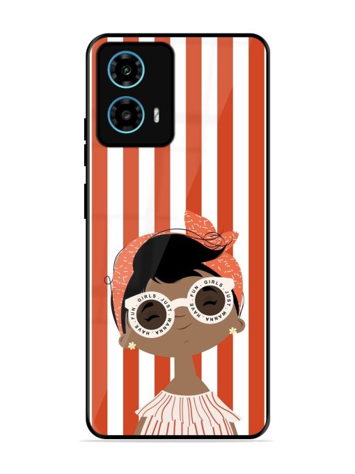 Girls Just Wanna Have Fun Glossy Soft Edge Case for Motorola Moto G34 (5G) Chachhi