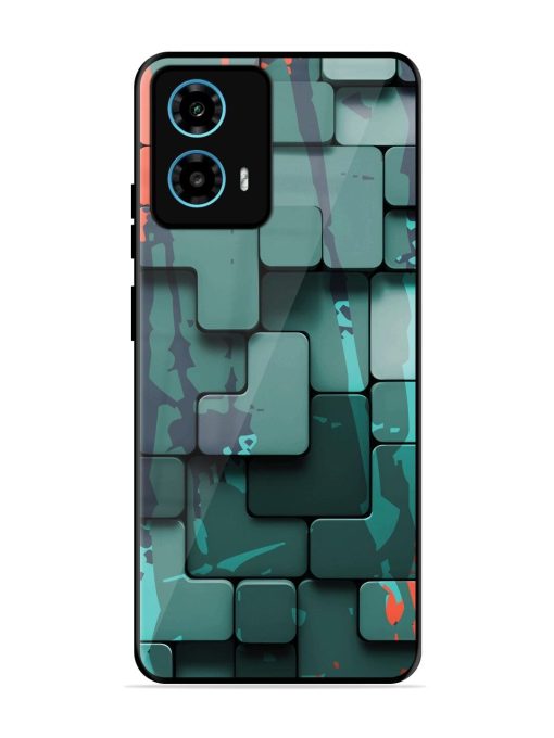 Abstract Geometric Mosaic Glossy Soft Edge Case for Motorola Moto G34 (5G) Chachhi