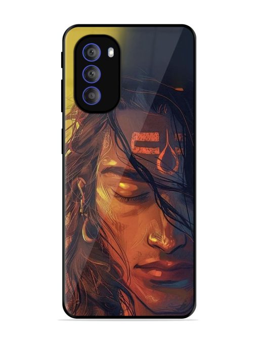 Tranquil Shiva Glossy Soft Edge Case for Motorola Moto G51 (5G) Chachhi