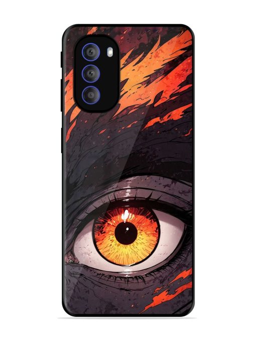 Inferno Gaze Glossy Soft Edge Case for Motorola Moto G51 (5G) Chachhi