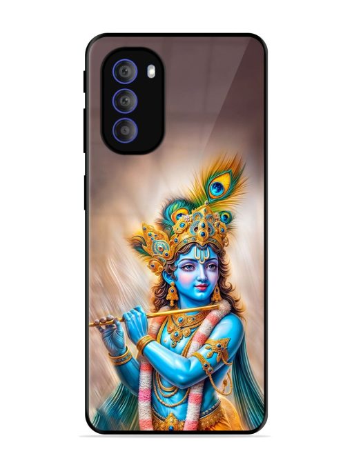 Divine Krishna Glossy Soft Edge Case for Motorola Moto G51 (5G) Chachhi