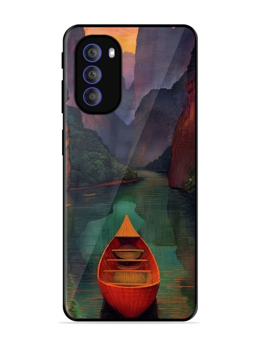 Serene Passage Glossy Soft Edge Case for Motorola Moto G51 (5G) Chachhi