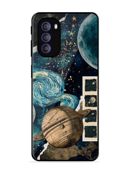 Celestial Tapestry Glossy Soft Edge Case for Motorola Moto G51 (5G) Chachhi