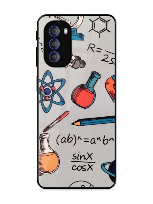 Science Doodle Glossy Soft Edge Case for Motorola Moto G51 (5G) Chachhi