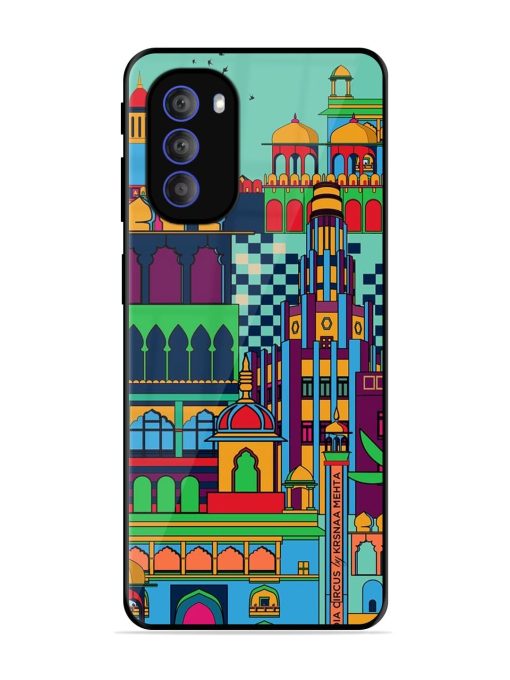 Indian Tapestry Glossy Soft Edge Case for Motorola Moto G51 (5G) Chachhi