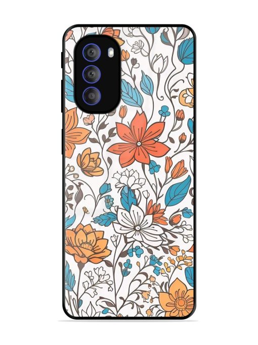 Floral Symphony Glossy Soft Edge Case for Motorola Moto G51 (5G)