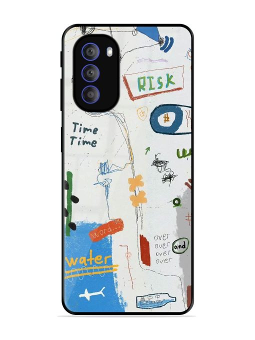 Mind Map Madness Glossy Soft Edge Case for Motorola Moto G51 (5G)