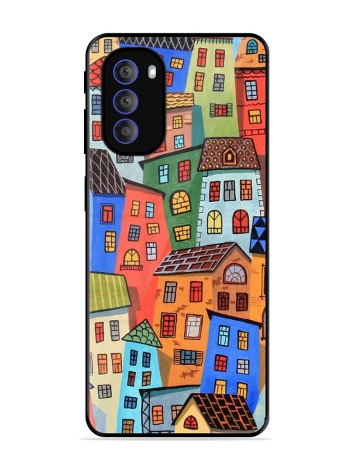 Rainbow House Glossy Soft Edge Case for Motorola Moto G51 (5G)