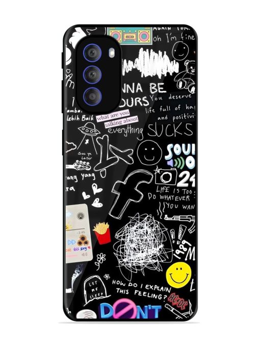 Doodle Diary Glossy Soft Edge Case for Motorola Moto G51 (5G)