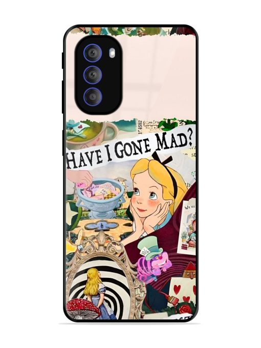 Mad Hatter'S Collage Glossy Soft Edge Case for Motorola Moto G51 (5G) Chachhi