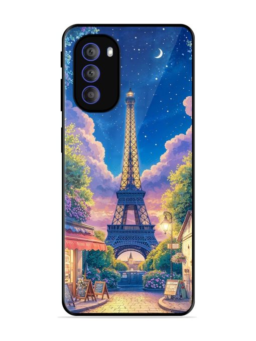 Twilight In Paris Glossy Soft Edge Case for Motorola Moto G51 (5G)