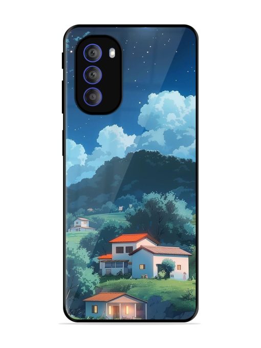 Peaceful Nightscape Glossy Soft Edge Case for Motorola Moto G51 (5G)