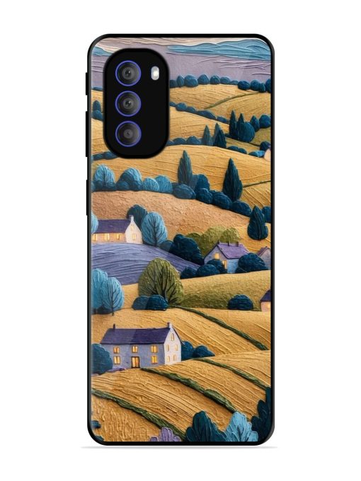 Rolling Hilltop Haven Glossy Soft Edge Case for Motorola Moto G51 (5G) Chachhi