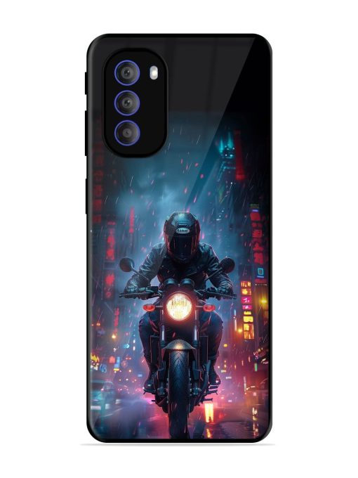 Neon Nights Glossy Soft Edge Case for Motorola Moto G51 (5G)