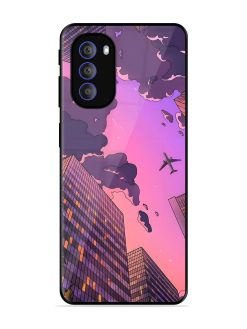 Urban Twilight Glossy Soft Edge Case for Motorola Moto G51 (5G)
