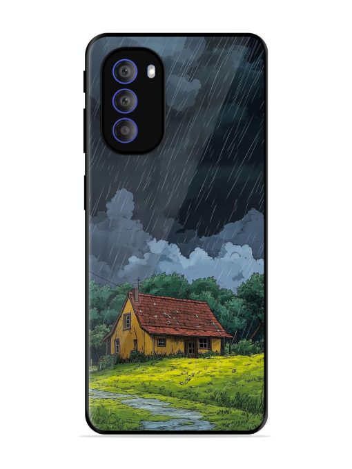 Rainy Day Retreat Glossy Soft Edge Case for Motorola Moto G51 (5G)