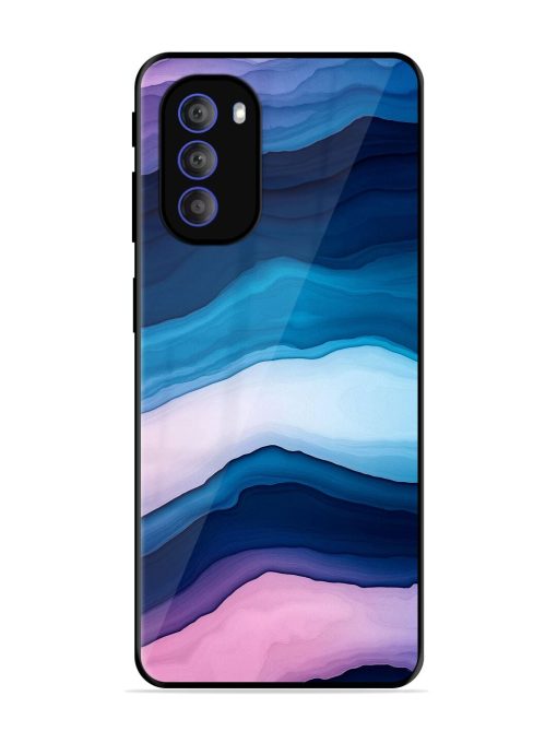Oceanic Layers Glossy Soft Edge Case for Motorola Moto G51 (5G)