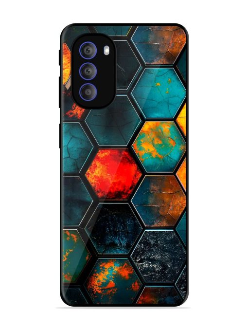 Hexagon Hive Glossy Soft Edge Case for Motorola Moto G51 (5G)