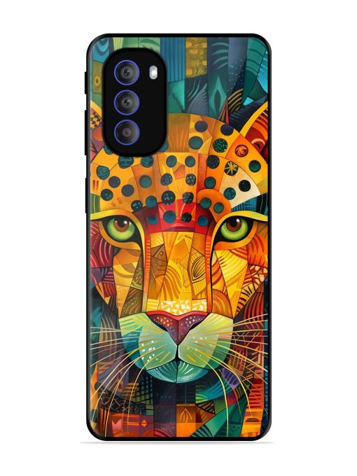 Mosaic Majesty Glossy Soft Edge Case for Motorola Moto G51 (5G) Chachhi