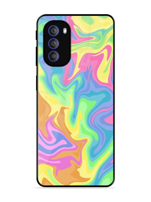 Whimsical Swirl Glossy Soft Edge Case for Motorola Moto G51 (5G)