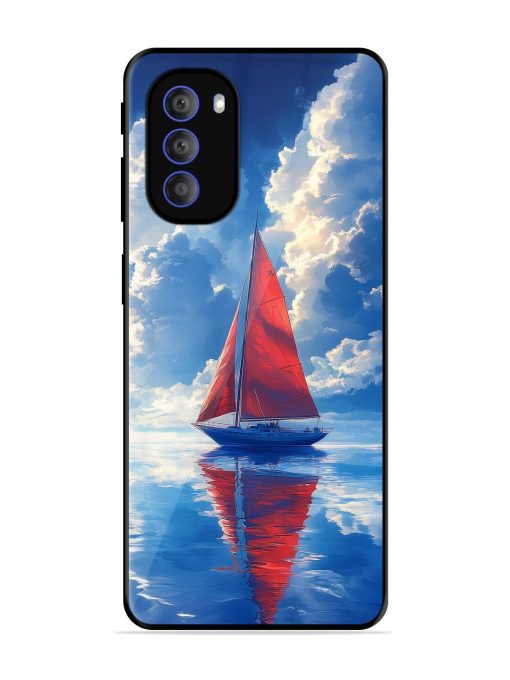 Crimson Sails Glossy Soft Edge Case for Motorola Moto G51 (5G) Chachhi