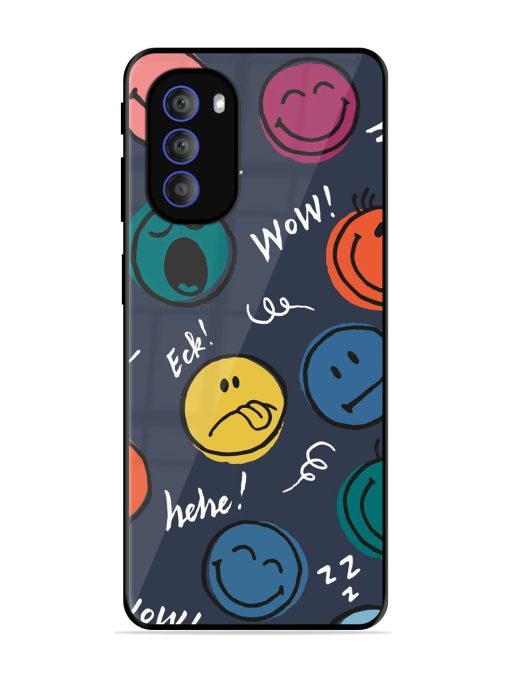 Emoticon Parade Glossy Soft Edge Case for Motorola Moto G51 (5G) Chachhi