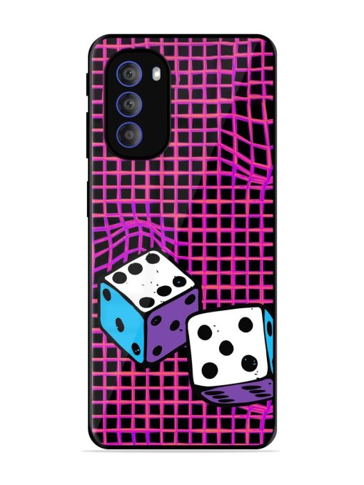 Glitched Dice Glossy Soft Edge Case for Motorola Moto G51 (5G)