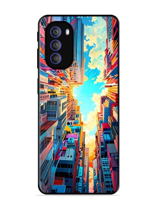 Skyward City Glossy Soft Edge Case for Motorola Moto G51 (5G)