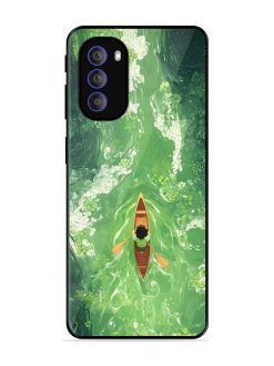 Solitude On The River Glossy Soft Edge Case for Motorola Moto G51 (5G)