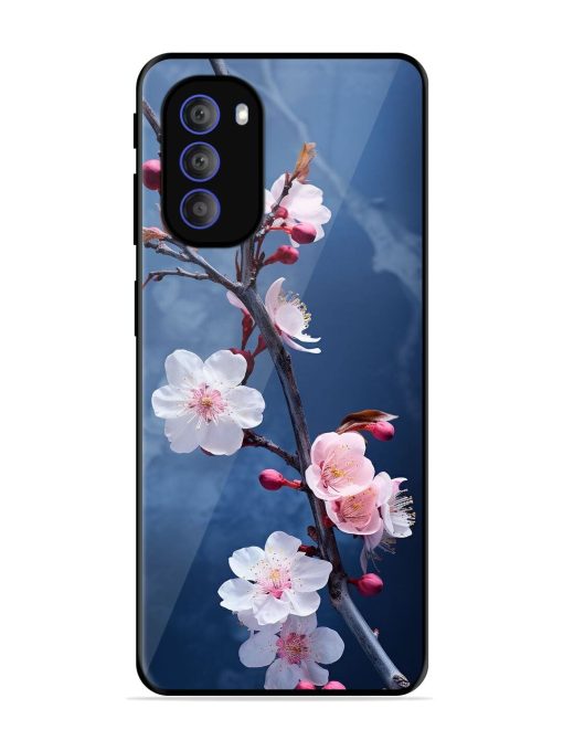 Delicate Blossoms Glossy Soft Edge Case for Motorola Moto G51 (5G) Chachhi