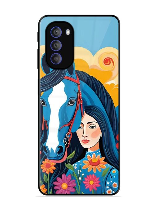 Equine Enchantment Glossy Soft Edge Case for Motorola Moto G51 (5G) Chachhi