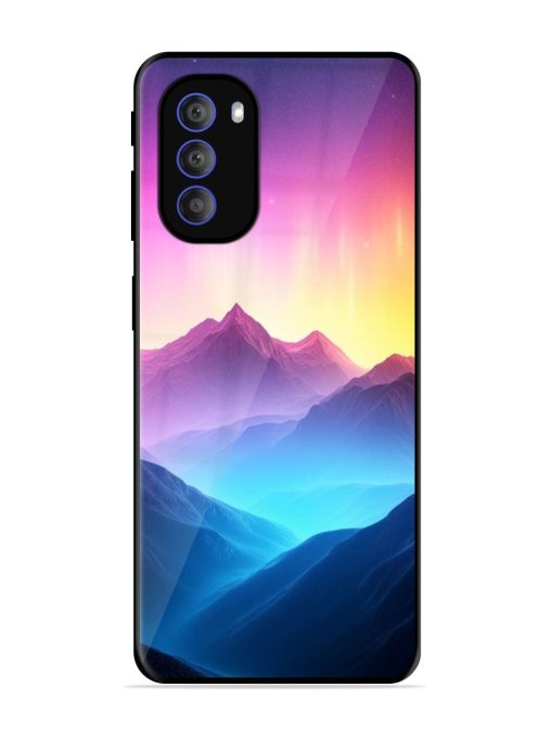 Cosmic Mountains Glossy Soft Edge Case for Motorola Moto G51 (5G)