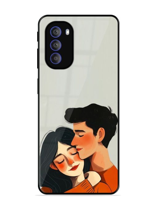 Craft Couples Glossy Soft Edge Case for Motorola Moto G51 (5G) Chachhi