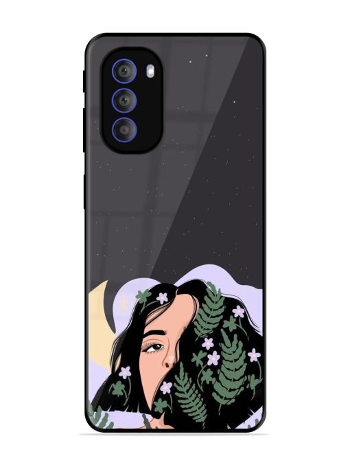 Lunar Lullaby Glossy Soft Edge Case for Motorola Moto G51 (5G)