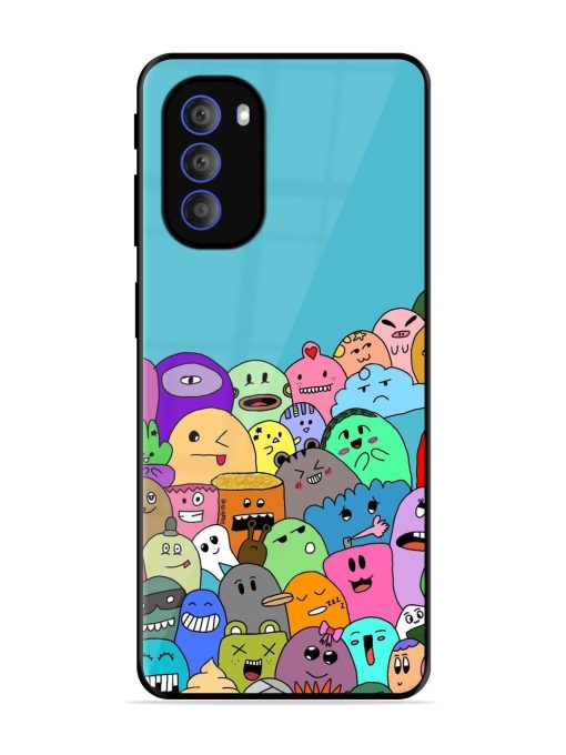 Monster Mash Glossy Soft Edge Case for Motorola Moto G51 (5G) Chachhi