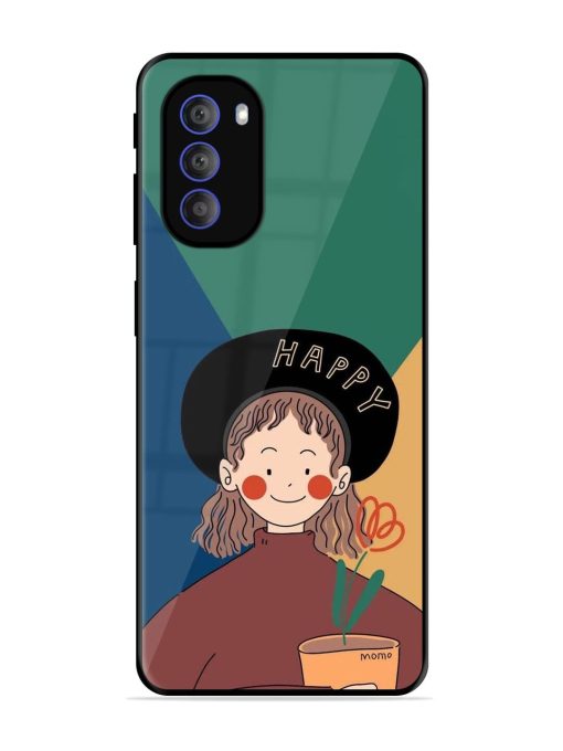 Happy Momo Glossy Soft Edge Case for Motorola Moto G51 (5G)