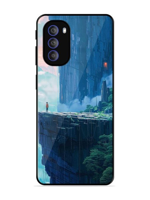 Solitude In The Sky Glossy Soft Edge Case for Motorola Moto G51 (5G)