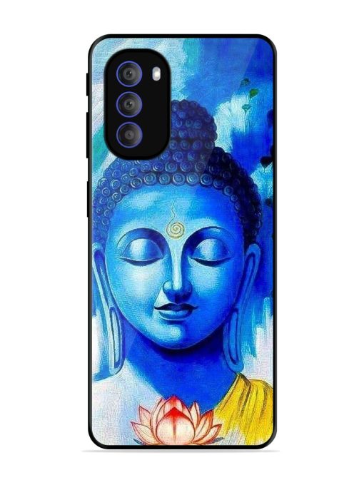 Serene Buddha With Lotus Glossy Soft Edge Case for Motorola Moto G51 (5G)