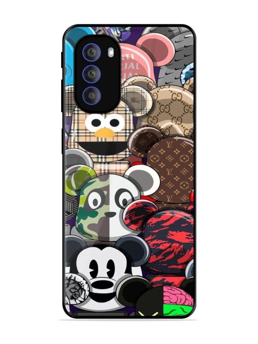 Streetwear Bearbrick Extravaganza Glossy Soft Edge Case for Motorola Moto G51 (5G) Chachhi