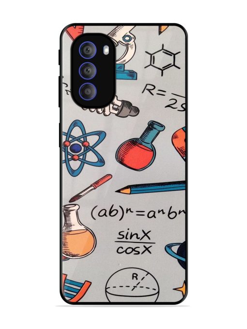 Science Doodle Delight Glossy Soft Edge Case for Motorola Moto G51 (5G) Chachhi