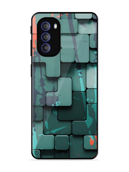 Abstract Geometric Mosaic Glossy Soft Edge Case for Motorola Moto G51 (5G) Chachhi