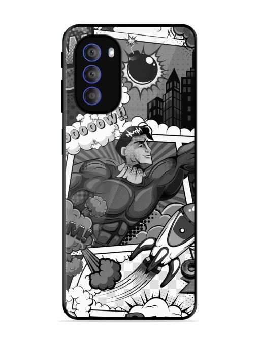 Comic Book Chaos Glossy Soft Edge Case for Motorola Moto G51 (5G) Chachhi