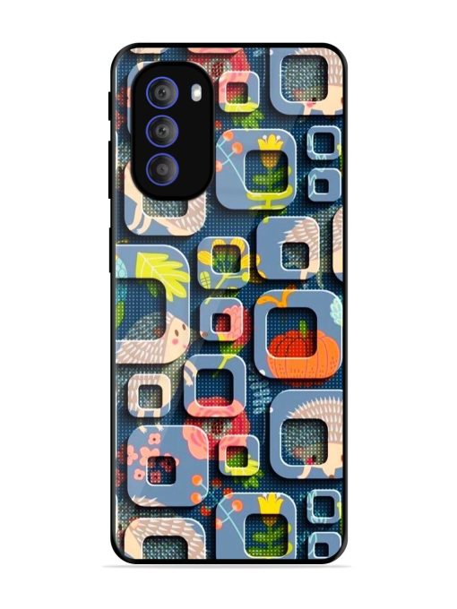 Hedgehog Hideout Glossy Soft Edge Case for Motorola Moto G51 (5G)