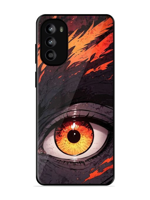 Inferno Gaze Glossy Soft Edge Case for Motorola Moto G52 Chachhi