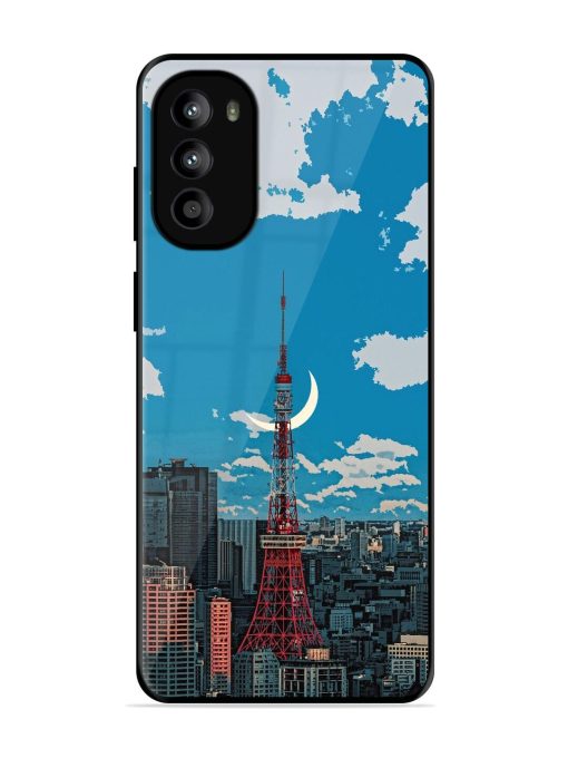 Tokyo Twilight Glossy Soft Edge Case for Motorola Moto G52 Chachhi