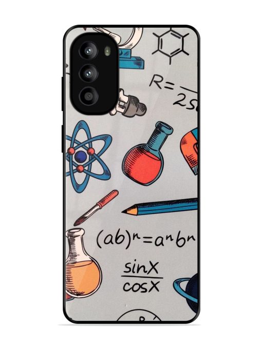 Science Doodle Glossy Soft Edge Case for Motorola Moto G52