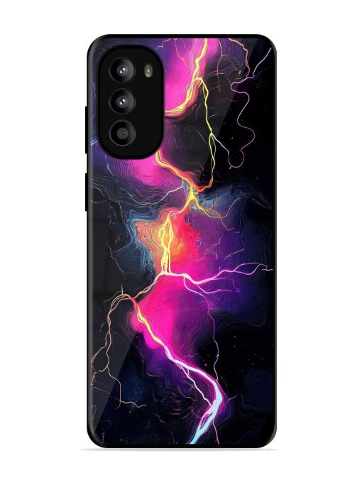 Electric Dreams Glossy Soft Edge Case for Motorola Moto G52